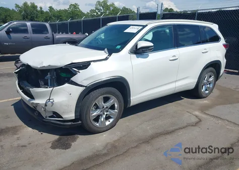 2016 Toyota Highlander Limited V6 z USA, uszkodzony, nr VIN 5TDYKRFH0GS158781